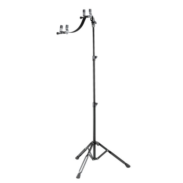 K&M 14761 Acoustic Guitar Performer Stand (Black) Empty
