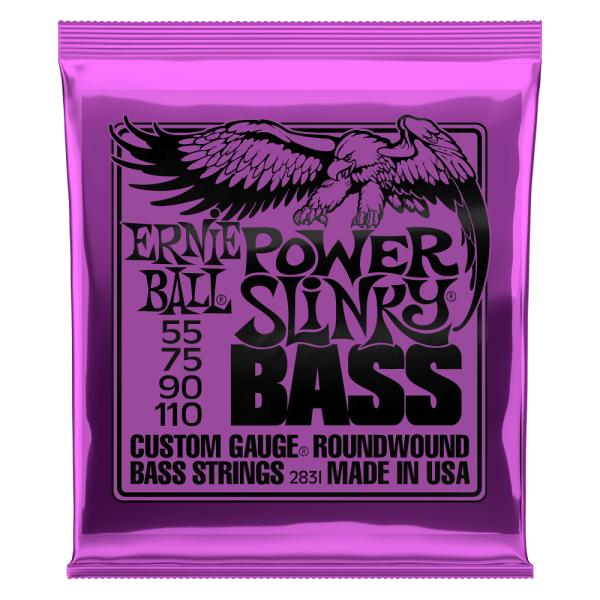 Ernie Ball 2831 Power Slinky Nickel Wound Electric Bass Strings - 55-110 Gauge