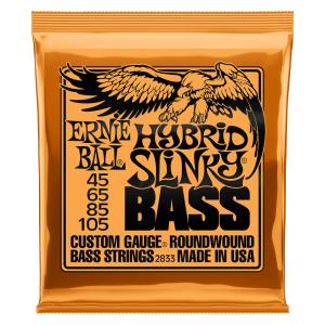 Ernie Ball 2833 Hybrid Slinky Nickel Wound Electric Bass Strings - 45-105 Gauge