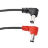 Voodoo Lab 2.5mm to 2.1mm Reverse Polarity (Center Positive) Barrel Cables-18" Right Angle